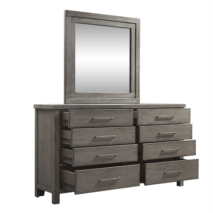 Liberty Furniture Modern Farmhouse Drawer Dresser in Dusty Charcoal - J. Patrick’s Furniture (Pooler, GA)