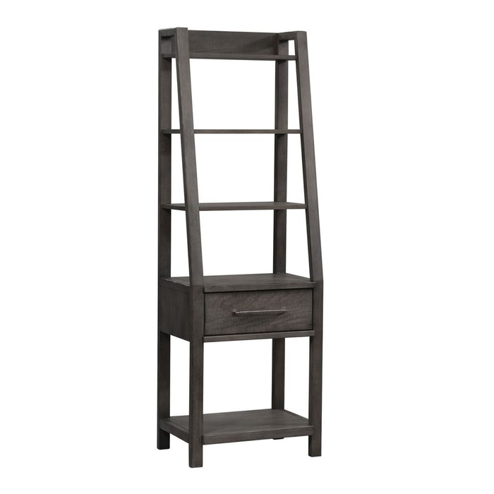 Liberty Furniture Modern Farmhouse Leaning Pier in Dusty Charcoal - J. Patrick’s Furniture (Pooler, GA)