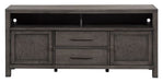 Liberty Modern Farmhouse 66" Entertainment Center with Piers in Dusty Charcoal - J. Patrick’s Furniture (Pooler, GA)