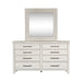 Liberty Modern Farmhouse Mirror in White - J. Patrick’s Furniture (Pooler, GA)