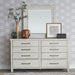 Liberty Modern Farmhouse Mirror in White - J. Patrick’s Furniture (Pooler, GA)