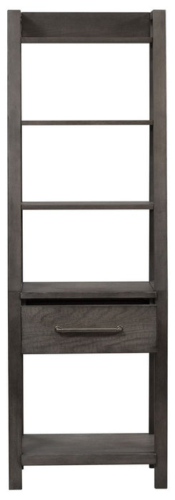 Liberty Modern Farmhouse 66" Entertainment Center with Piers in Dusty Charcoal - J. Patrick’s Furniture (Pooler, GA)