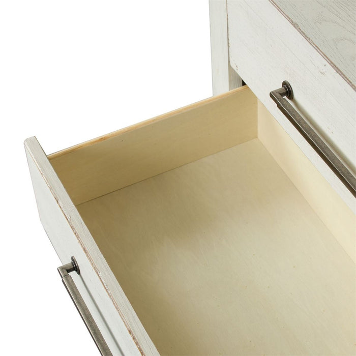 Liberty Modern Farmhouse 3 Drawer Nightstand in White - J. Patrick’s Furniture (Pooler, GA)