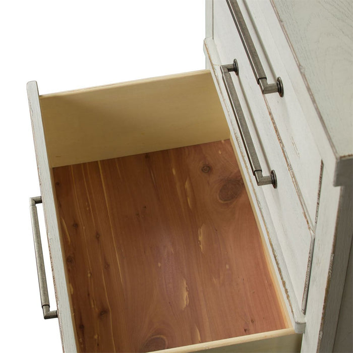 Liberty Modern Farmhouse 3 Drawer Nightstand in White - J. Patrick’s Furniture (Pooler, GA)