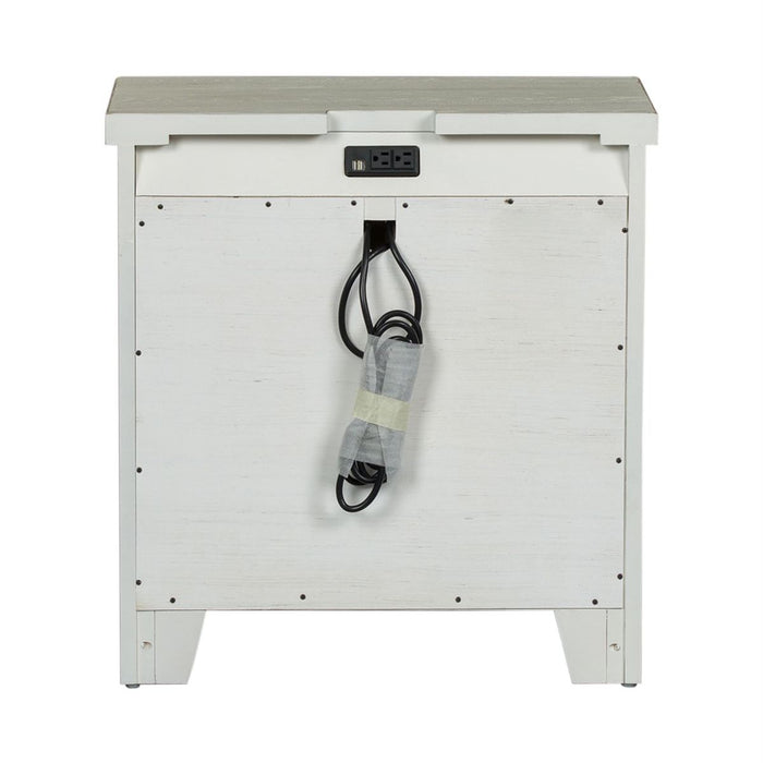 Liberty Modern Farmhouse 3 Drawer Nightstand in White - J. Patrick’s Furniture (Pooler, GA)