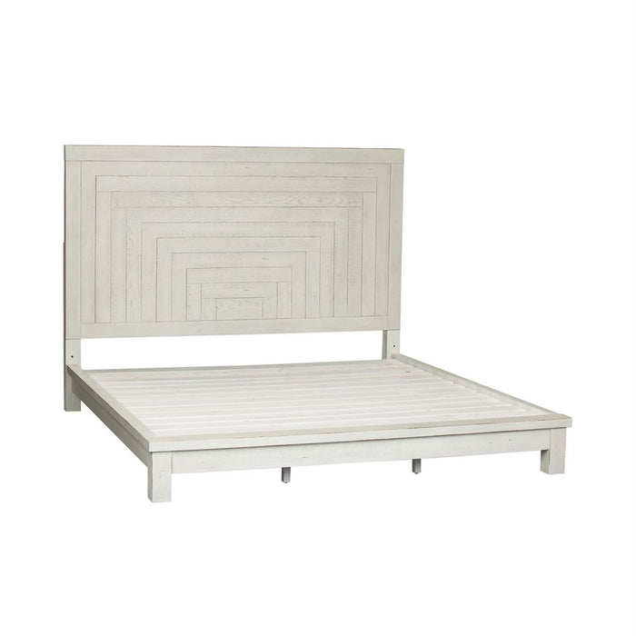 Liberty Modern Farmhouse Queen Platform Bed in White - J. Patrick’s Furniture (Pooler, GA)