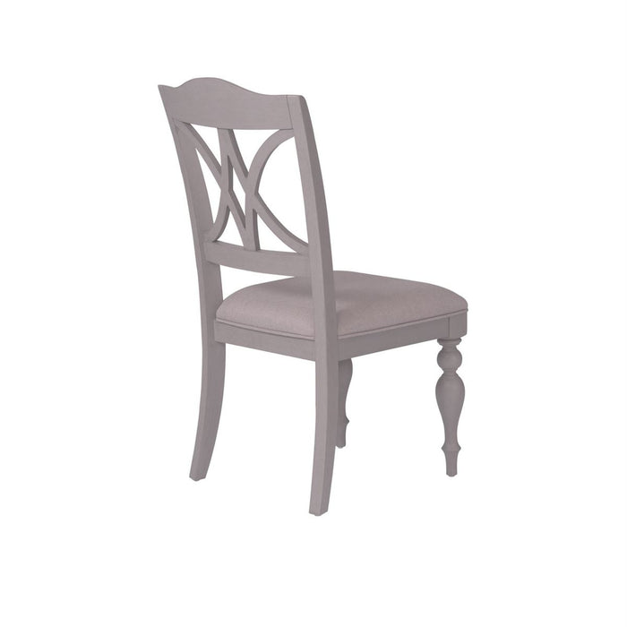Liberty Furniture Summer House Slat Back Side Chair (RTA) in Dove Grey (Set of 2) - J. Patrick’s Furniture (Pooler, GA)