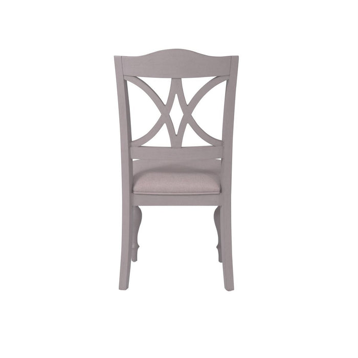 Liberty Furniture Summer House Slat Back Side Chair (RTA) in Dove Grey (Set of 2) - J. Patrick’s Furniture (Pooler, GA)