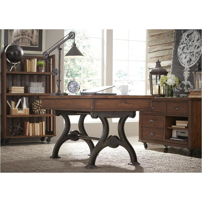 Liberty Arlington House Writing Desk in Cobblestone Brown - J. Patrick’s Furniture (Pooler, GA)