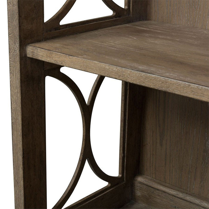 Liberty Simply Elegant Credenza with Hutch in Heathered Taupe - J. Patrick’s Furniture (Pooler, GA)