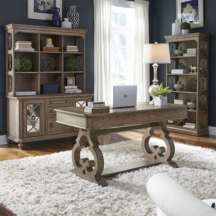 Liberty Simply Elegant Writing Desk in Heathered Taupe - J. Patrick’s Furniture (Pooler, GA)
