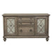 Liberty Simply Elegant Credenza with Hutch in Heathered Taupe - J. Patrick’s Furniture (Pooler, GA)