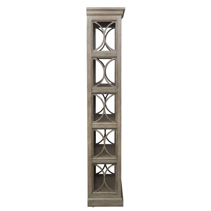 Liberty Simply Elegant Bookcase in Heathered Taupe - J. Patrick’s Furniture (Pooler, GA)