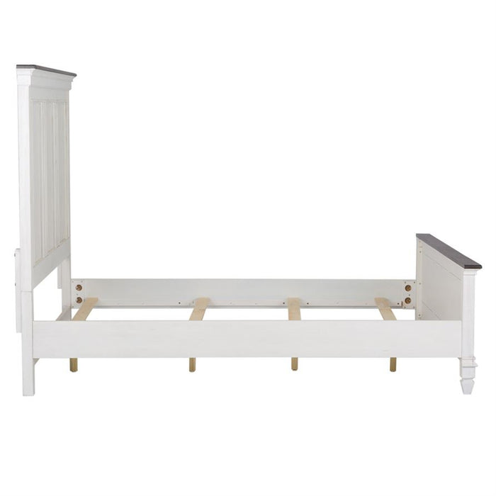 Liberty Furniture Allyson Park Queen Panel Bed in Wirebrushed White - J. Patrick’s Furniture (Pooler, GA)