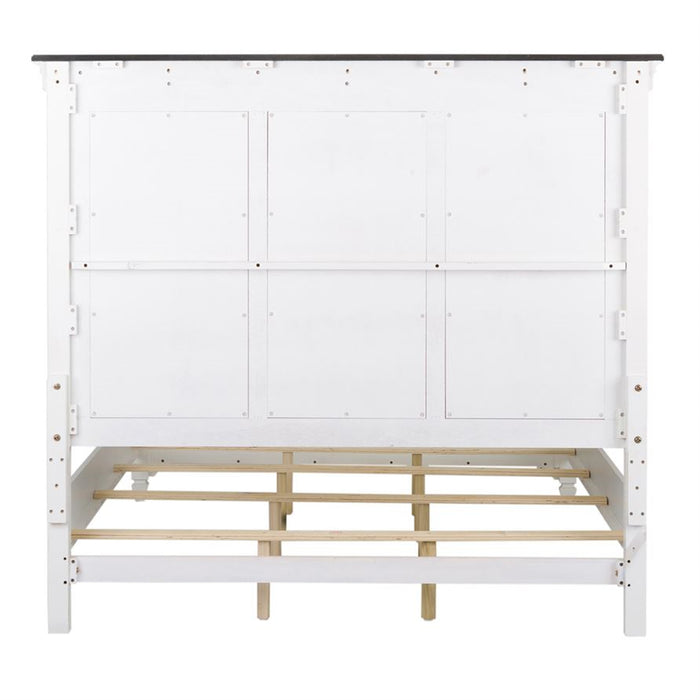 Liberty Furniture Allyson Park Queen Panel Bed in Wirebrushed White - J. Patrick’s Furniture (Pooler, GA)