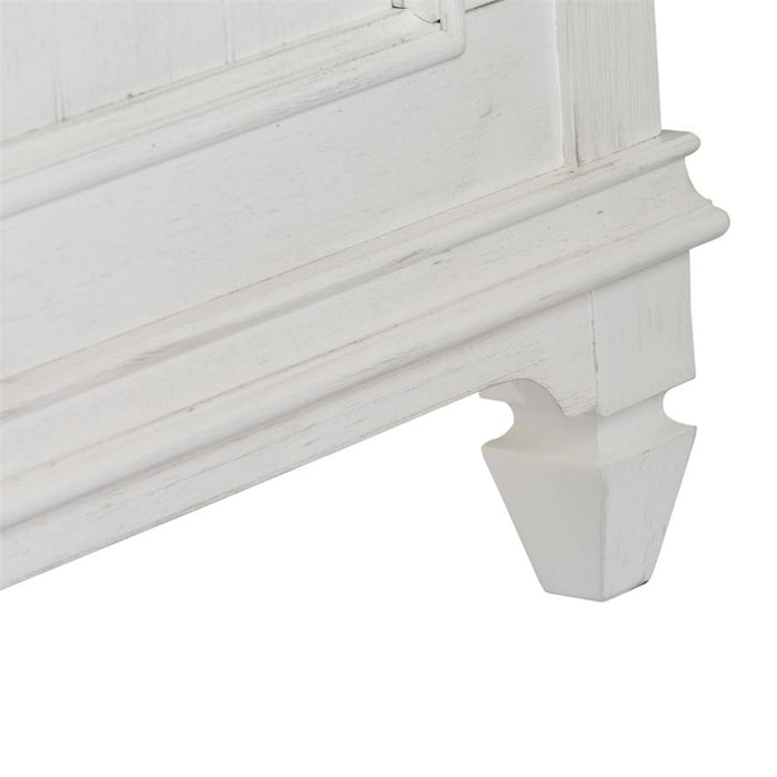 Liberty Furniture Allyson Park Queen Panel Bed in Wirebrushed White - J. Patrick’s Furniture (Pooler, GA)