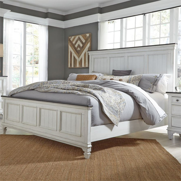 Liberty Furniture Allyson Park King Headboard Only in Wirebrushed White - J. Patrick’s Furniture (Pooler, GA)