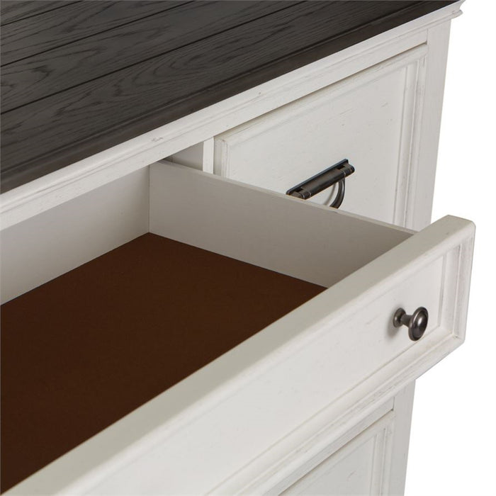 Liberty Furniture Allyson Park Drawer Dresser in Wirebrushed White - J. Patrick’s Furniture (Pooler, GA)