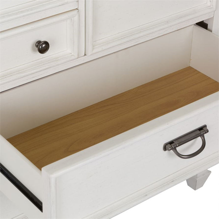 Liberty Furniture Allyson Park Drawer Dresser in Wirebrushed White - J. Patrick’s Furniture (Pooler, GA)