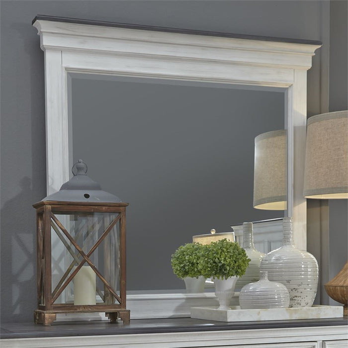 Liberty Furniture Allyson Park Mirror in Wirebrushed White - J. Patrick’s Furniture (Pooler, GA)