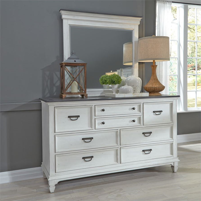Liberty Furniture Allyson Park Mirror in Wirebrushed White - J. Patrick’s Furniture (Pooler, GA)