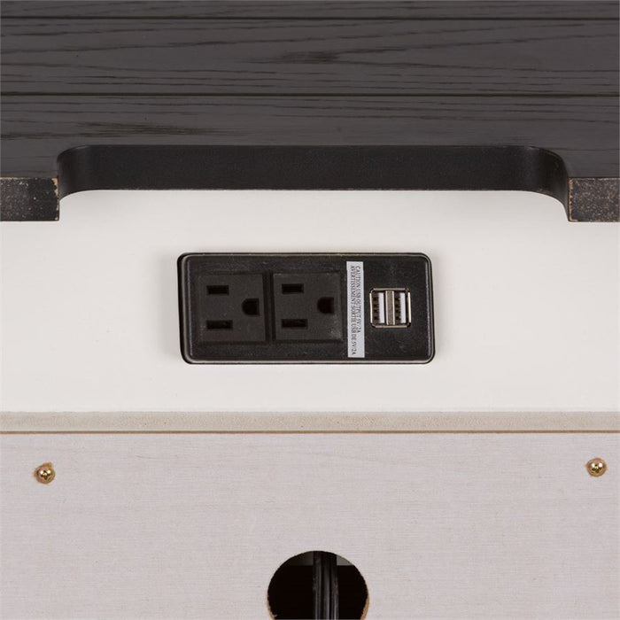 Liberty Furniture Allyson Park Nightstand in Wirebrushed White - J. Patrick’s Furniture (Pooler, GA)