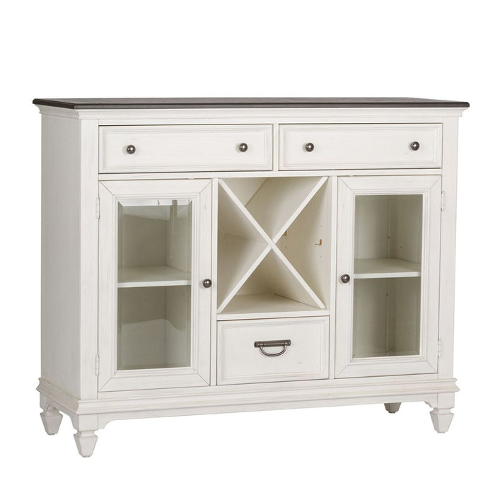 Liberty Furniture Allyson Park Buffet in White with Charcoal - J. Patrick’s Furniture (Pooler, GA)