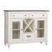 Liberty Furniture Allyson Park Buffet in White with Charcoal - J. Patrick’s Furniture (Pooler, GA)
