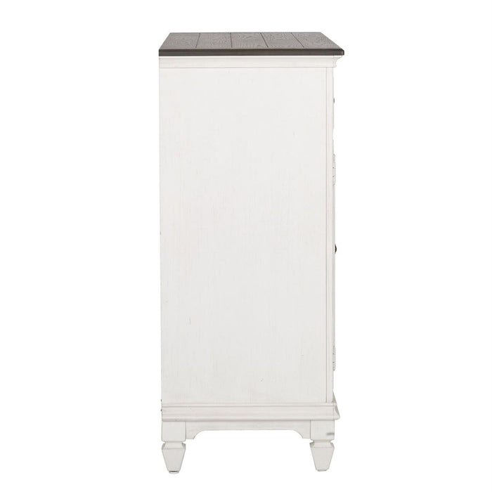 Liberty Furniture Allyson Park Buffet in White with Charcoal - J. Patrick’s Furniture (Pooler, GA)