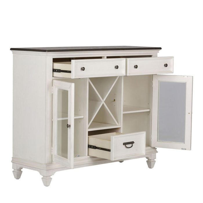 Liberty Furniture Allyson Park Buffet in White with Charcoal - J. Patrick’s Furniture (Pooler, GA)