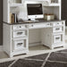 Liberty Allyson Park Jr. Executive Credenza with Hutch in Wirebrushed White - J. Patrick’s Furniture (Pooler, GA)