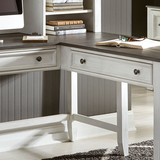Allyson Park Right Turn Writing Desk in Wirebrushed White image