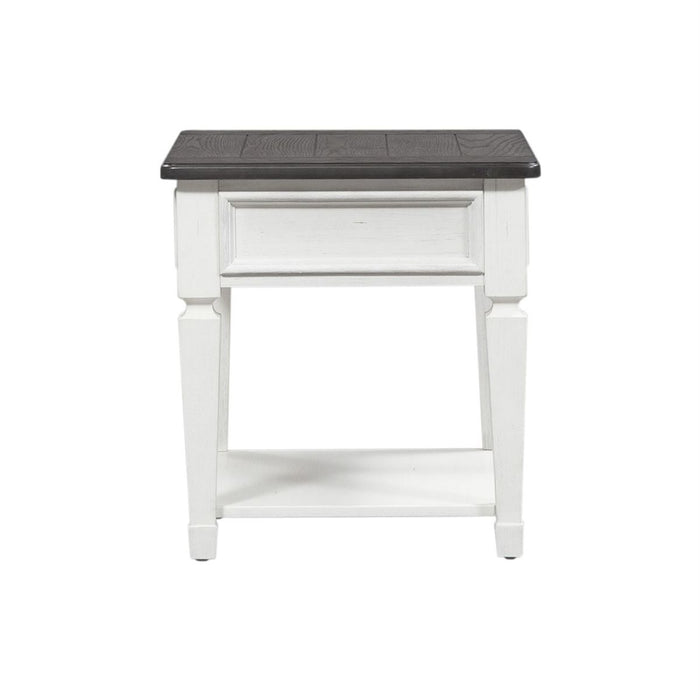 Liberty Allyson Park Drawer End Table in Wirebrushed White - J. Patrick’s Furniture (Pooler, GA)