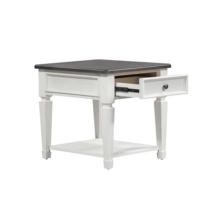 Liberty Allyson Park Drawer End Table in Wirebrushed White - J. Patrick’s Furniture (Pooler, GA)