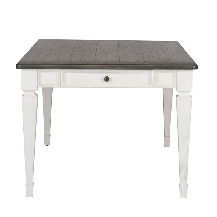 Liberty Furniture Allyson Park Rectangular Leg Table in White with Charcoal - J. Patrick’s Furniture (Pooler, GA)