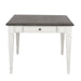 Liberty Furniture Allyson Park Rectangular Leg Table in White with Charcoal - J. Patrick’s Furniture (Pooler, GA)