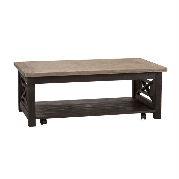 Liberty Heatherbrook Cocktail Table in Charcoal and Ash - J. Patrick’s Furniture (Pooler, GA)
