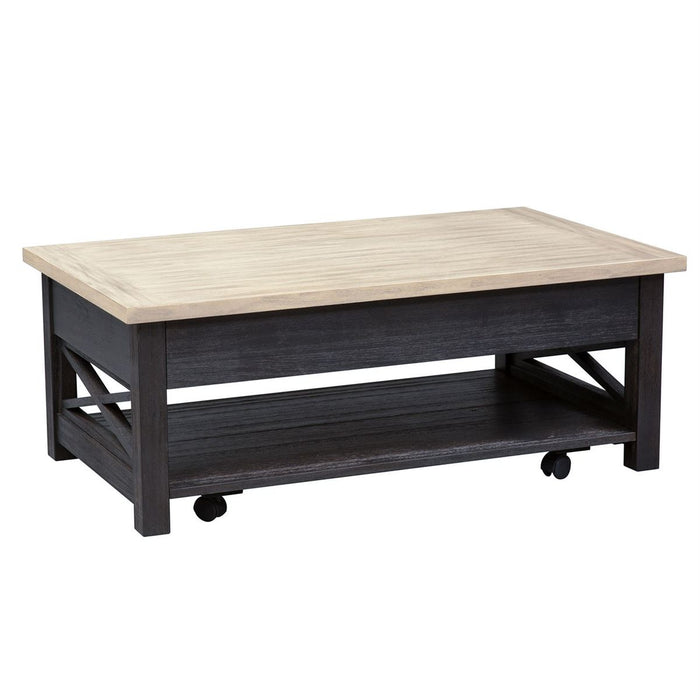 Liberty Heatherbrook Lift Top Cocktail Table in Charcoal and Ash - J. Patrick’s Furniture (Pooler, GA)