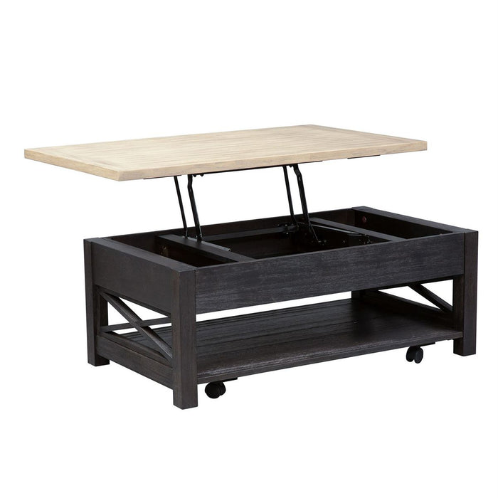 Liberty Heatherbrook Lift Top Cocktail Table in Charcoal and Ash - J. Patrick’s Furniture (Pooler, GA)