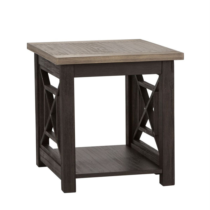 Liberty Heatherbrook End Table in Charcoal and Ash - J. Patrick’s Furniture (Pooler, GA)