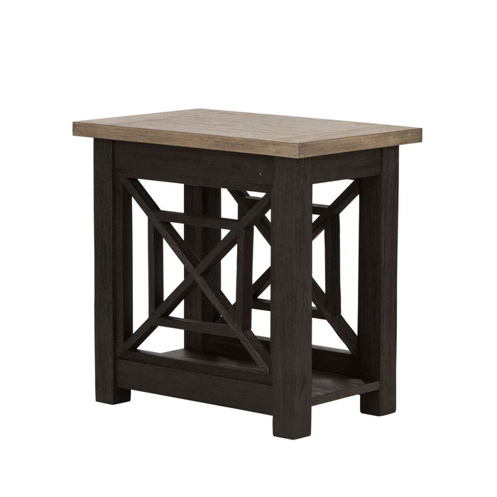 Liberty Heatherbrook Chair Side Table in Charcoal and Ash - J. Patrick’s Furniture (Pooler, GA)