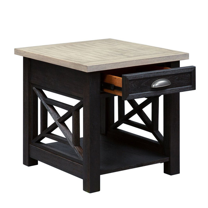 Liberty Heatherbrook Drawer End Table in Charcoal and Ash - J. Patrick’s Furniture (Pooler, GA)