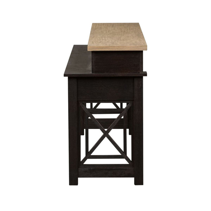 Liberty Heatherbrook Console Bar Table in Charcoal and Ash - J. Patrick’s Furniture (Pooler, GA)