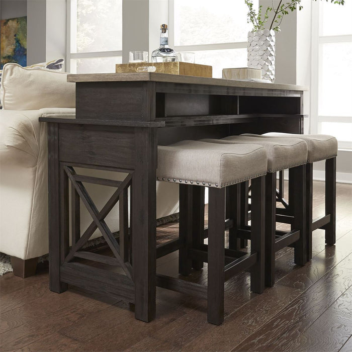 Liberty Heatherbrook Uph Barstool in Charcoal and Ash - J. Patrick’s Furniture (Pooler, GA)