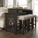 Liberty Heatherbrook Console Bar Table in Charcoal and Ash - J. Patrick’s Furniture (Pooler, GA)