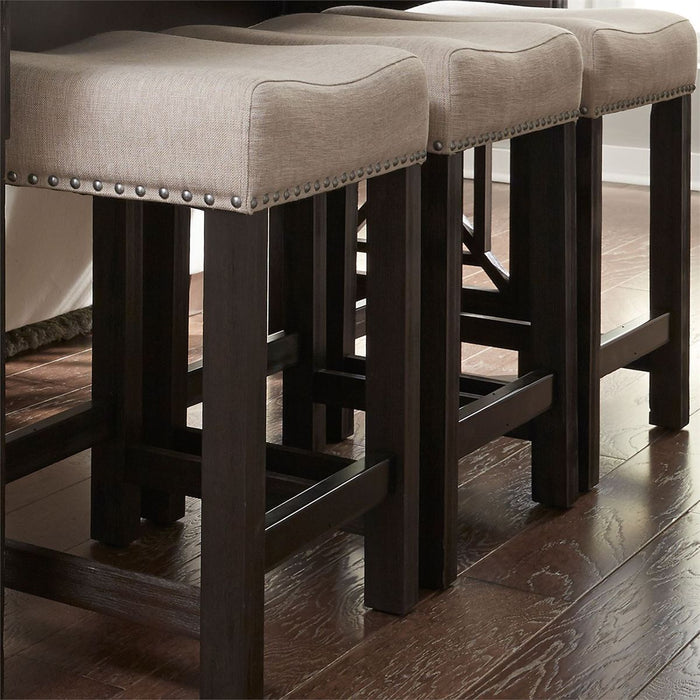 Liberty Heatherbrook Uph Barstool in Charcoal and Ash - J. Patrick’s Furniture (Pooler, GA)