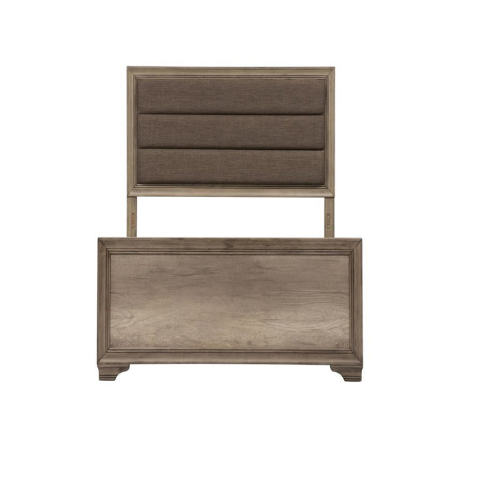 Liberty Furniture Sun Valley Twin Upholstered Bed in Sandstone - J. Patrick’s Furniture (Pooler, GA)