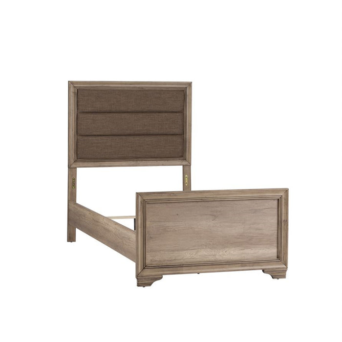 Liberty Furniture Sun Valley Twin Upholstered Bed in Sandstone - J. Patrick’s Furniture (Pooler, GA)