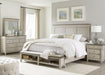 Liberty Furniture Ivy Hollow Queen Storage Bed in Weathered Linen - J. Patrick’s Furniture (Pooler, GA)