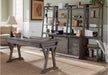 Liberty Stone Brook Leaning Bookcase in Rustic Saddle - J. Patrick’s Furniture (Pooler, GA)